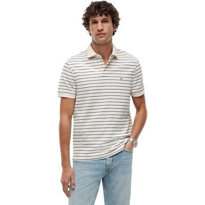 Tommy Hilfiger Herr 1985 Regular Polo Mw0Mw17770, Vit, XS Tommy Hilfiger Herr 1985 Regular Polo Mw0Mw17770, Vit, XS