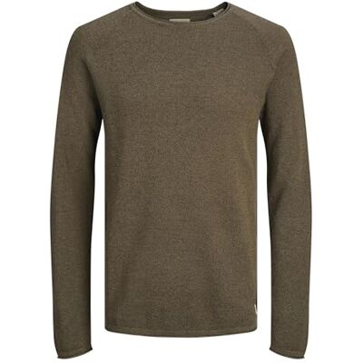 JACK & JONES Jjehill Knit Crew Neck Noos herrtröja, Färgdetaljer: Twist, S JACK & JONES Jjehill Knit Crew Neck Noos herrtröja, Färgdetaljer: Twist, S