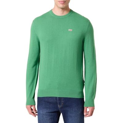 Napapijri Donori Crew Neck Sweater för män, Ljusgrön, L Napapijri Donori Crew Neck Sweater för män, Ljusgrön, L