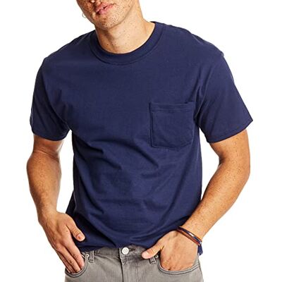 Hanes T-shirt för män, Marinblått Xsp, XXL Hanes T-shirt för män, Marinblått Xsp, XXL