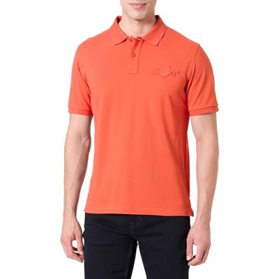 GANT Reg Tonal Shield Ss pikétröja för män, Djuporange, M GANT Reg Tonal Shield Ss pikétröja för män, Djuporange, M