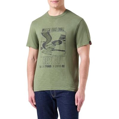 Replay herr tshirt, 438 Militär, XS Replay herr tshirt, 438 Militär, XS