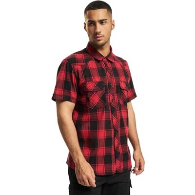 Brandit check shirt herr kortärmad, röd-svart, M Brandit check shirt herr kortärmad, röd-svart, M