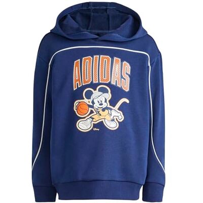 adidas Uniseks dzieci DISNEY MICKEY MOUSE HOODED SWEATSHIRT, dark blue/Pure Orange/off white, 3-4 Years adidas Uniseks dzieci DISNEY MICKEY MOUSE HOODED SWEATSHIRT, dark blue/Pure Orange/off white, 3-4 Years
