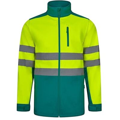 Velilla - Modell 306006 Bicolor Soft Shell-jacka med hög synlighet - Arbetskläder Velilla - Modell 306006 Bicolor Soft Shell-jacka med hög synlighet - Arbetskläder