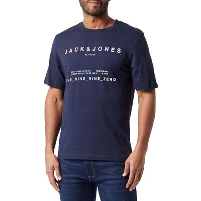 JACK & JONES JCORIOT Tee SS Crew Neck FST, marinblå blazer, S JACK & JONES JCORIOT Tee SS Crew Neck FST, marinblå blazer, S
