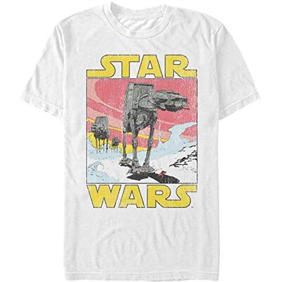 Star Wars mäns at-at retro himmel t-shirt Star Wars mäns at-at retro himmel t-shirt