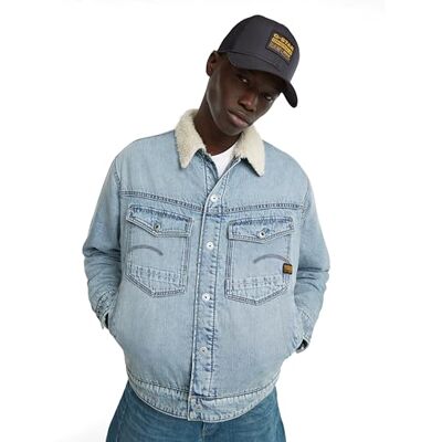G-STAR RAW Dakota sherpajacka, Blå (sun faded cloudburst D25138-D536-G339), M G-STAR RAW Dakota sherpajacka, Blå (sun faded cloudburst D25138-D536-G339), M