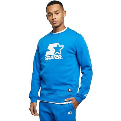 Starter Black Label Starter svart etikett herr startlogotyp crewneck sweatshirt, Koboltblå, S Starter Black Label Starter svart etikett herr startlogotyp crewneck sweatshirt, Koboltblå, S