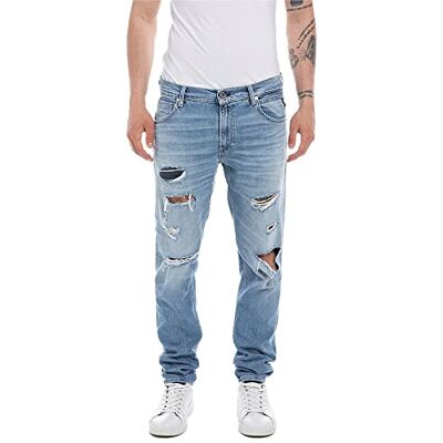 Replay herr jeans Musse Pigg smal passform, Ljusblå 010-1, 29W / 32L Replay herr jeans Musse Pigg smal passform, Ljusblå 010-1, 29W / 32L