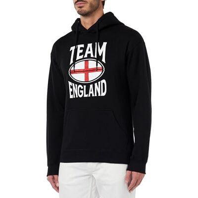 REPUBLIC OF CALIFORNIA "Team England" UXREPCZSW035 Sweatshirt herr, svart, storlek XXL, svart, XS REPUBLIC OF CALIFORNIA "Team England" UXREPCZSW035 Sweatshirt herr, svart, storlek XXL, svart, XS