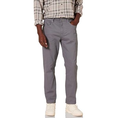 Amazon Essentials Herr Athletic-Fit 5-ficka stretch twill byxa (finns i stora och långa), mörkgrå, 42 B x 30 L Amazon Essentials Herr Athletic-Fit 5-ficka stretch twill byxa (finns i stora och långa), mörkgrå, 42 B x 30 L