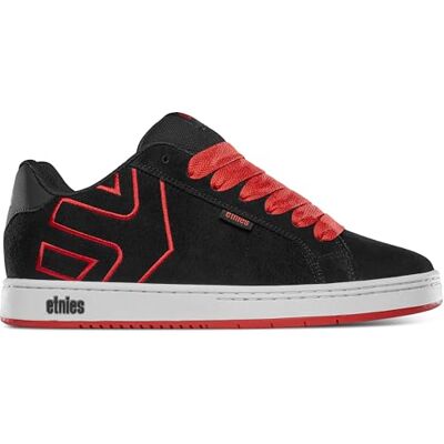 Etnies Fader – klassisk skate Heritage stil med trendig, voluminös look, förstärkt kupsula, vadderad passform, vardagsneaker, Svart-röd, 38 EU Etnies Fader – klassisk skate Heritage stil med trendig, voluminös look, förstärkt kupsula, vadderad passform, vardagsneaker, Svart-röd, 38 EU