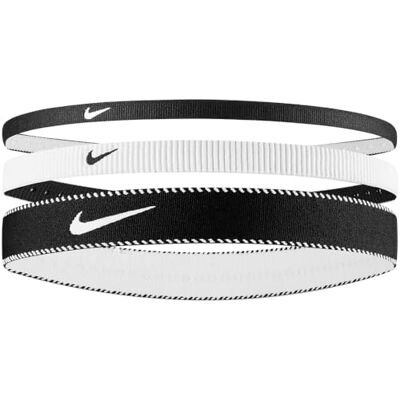 NIKE Flex Classic Mixed Width 3PK Pannband för man, Black/White/Black, One Size NIKE Flex Classic Mixed Width 3PK Pannband för man, Black/White/Black, One Size