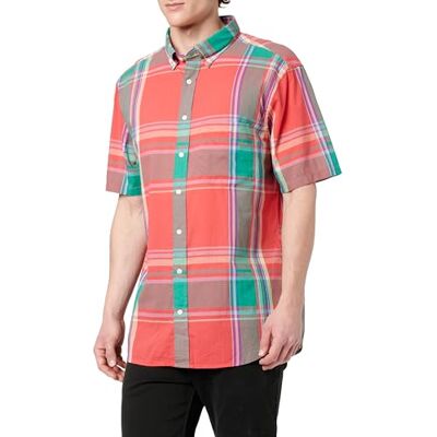GANT REG INDIAN MADRAS SS SHIRT, Vattenmelonröd, L GANT REG INDIAN MADRAS SS SHIRT, Vattenmelonröd, L