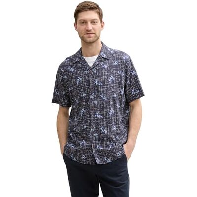 TOM TAILOR herrskjorta, 37843 – Blueish Grey Desert Design, S TOM TAILOR herrskjorta, 37843 – Blueish Grey Desert Design, S