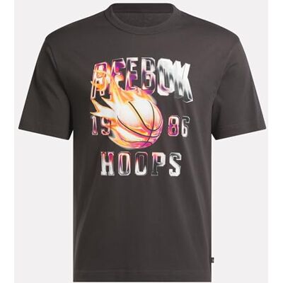 Reebok GS Basketball ON FIRE Tee, Tvättad svart, M Reebok GS Basketball ON FIRE Tee, Tvättad svart, M