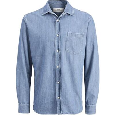 R.d.d. royal denim division Rddlesner Denim skjorta L/S Noos, Blå denim, L R.d.d. royal denim division Rddlesner Denim skjorta L/S Noos, Blå denim, L