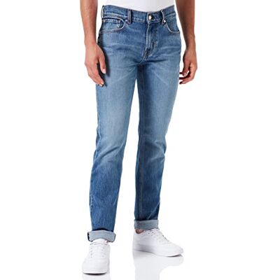 7 For All Mankind Herr slimmy jeans, Mittblå, 28W x 28L 7 For All Mankind Herr slimmy jeans, Mittblå, 28W x 28L