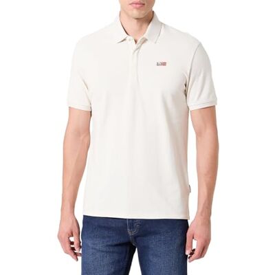 Napapijri Evan Short Sleeve Pikétröja Gräddfärgad, Vit, M Napapijri Evan Short Sleeve Pikétröja Gräddfärgad, Vit, M