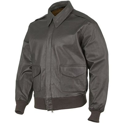 Mil-Tec Läderjacka pilot A2 brun blandad jacka Mil-Tec Läderjacka pilot A2 brun blandad jacka