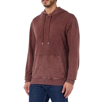 s.Oliver Sales GmbH & Co. KG/ Sweatshirt med huva för män, lila, M s.Oliver Sales GmbH & Co. KG/ Sweatshirt med huva för män, lila, M