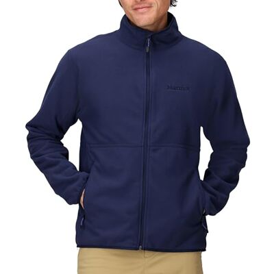 Marmot Rocklin Jacket, Varm fleecejacka, outdoorjacka med heldragen dragkedja, andningsbar och vindbeständig tröja, Män, Arctic Navy, L Marmot Rocklin Jacket, Varm fleecejacka, outdoorjacka med heldragen dragkedja, andningsbar och vindbeständig tröja, Män, Arctic Navy, L