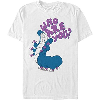 Disney Unisex Alice in Wonderland-Who Are You Organic Short Sleeve t-shirt, vit, XXL, Vit, XXL Disney Unisex Alice in Wonderland-Who Are You Organic Short Sleeve t-shirt, vit, XXL, Vit, XXL