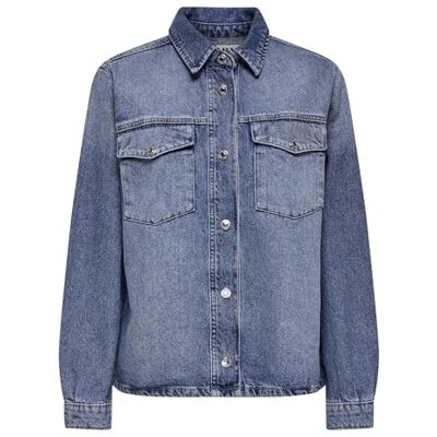 ONLY Damskjorta Onlella L/S ficka skjorta Tai519 DNM Noos jeansskjorta, medium blå denim, x_s, Mellanblå denim, x_s ONLY Damskjorta Onlella L/S ficka skjorta Tai519 DNM Noos jeansskjorta, medium blå denim, x_s, Mellanblå denim, x_s