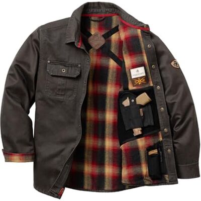 Legendary Whitetails Mäns Conceal and Carry Journeyman jacka, Asfalt, L Legendary Whitetails Mäns Conceal and Carry Journeyman jacka, Asfalt, L