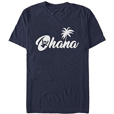 Disney Classics Unisex Lilo & Stitch-stitch Sillhouette Ohana ekologisk kortärmad t-shirt, marinblå, L, marinblå, L Disney Classics Unisex Lilo & Stitch-stitch Sillhouette Ohana ekologisk kortärmad t-shirt, marinblå, L, marinblå, L