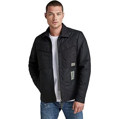G-STAR RAW G-STAR Våffeljacka för män, Svart (Dk Svart D21058-c442-6484), S G-STAR RAW G-STAR Våffeljacka för män, Svart (Dk Svart D21058-c442-6484), S