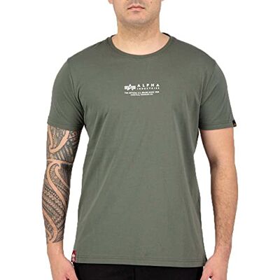 Alpha Industries Alpha Wording T-tröja för män Dark Olive Alpha Industries Alpha Wording T-tröja för män Dark Olive