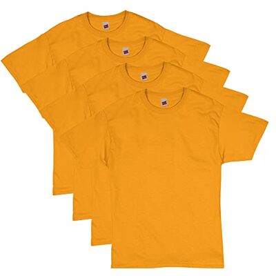 Hanes T-shirt för män, Essential-T bomull t-shirt 4-pack, -Our Best kortärmad t-shirt, supermjuk bomull, multipack, Guld – 4-pack, XL Hanes T-shirt för män, Essential-T bomull t-shirt 4-pack, -Our Best kortärmad t-shirt, supermjuk bomull, multipack, Guld – 4-pack, XL