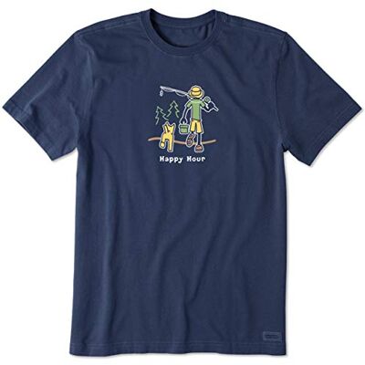 Life Is Good herr vintage kross t-shirt Darkest Blue L Life Is Good herr vintage kross t-shirt Darkest Blue L