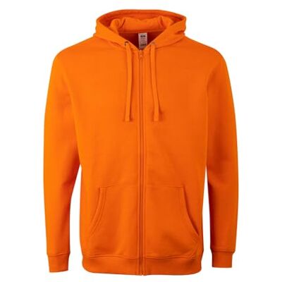 Mukua SF270U unisex huvtröja med dragkedja och huva, orange, storlek L, Apelsin, L Mukua SF270U unisex huvtröja med dragkedja och huva, orange, storlek L, Apelsin, L