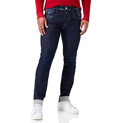 Replay Herr Anbass återvunna jeans, 007 mörkblå, 3834 Replay Herr Anbass återvunna jeans, 007 mörkblå, 3834