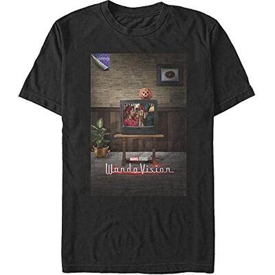 Marvel Unisex WandaVision-WV affisch 90-talet ekologisk kortärmad t-shirt, svart, M, svart, M Marvel Unisex WandaVision-WV affisch 90-talet ekologisk kortärmad t-shirt, svart, M, svart, M