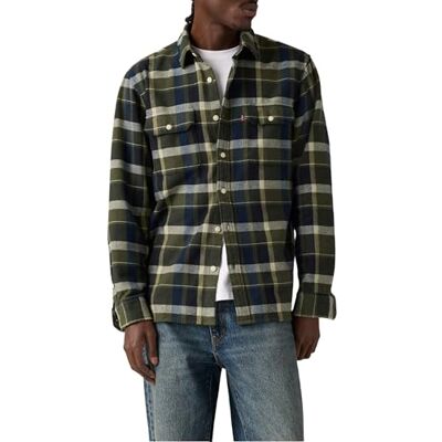 Levi's Jackson Worker Medina Plaid Deep Depths, Medina Plaid Deep De, XXL Levi's Jackson Worker Medina Plaid Deep Depths, Medina Plaid Deep De, XXL