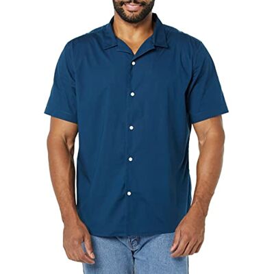 Amazon Essentials herrars standard-fit semesterskjorta, marinblå, XX-Large Amazon Essentials herrars standard-fit semesterskjorta, marinblå, XX-Large
