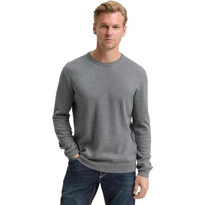 TOM TAILOR Herr 1048015 Pullover tröja, 38679-Klassisk Mörkgrå Melange, 3XL, 38679 – klassisk mörkgrå melange, 3XL TOM TAILOR Herr 1048015 Pullover tröja, 38679-Klassisk Mörkgrå Melange, 3XL, 38679 – klassisk mörkgrå melange, 3XL