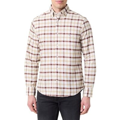 GANT REG Oxford Check Shirt, Mahogny brun, XXL GANT REG Oxford Check Shirt, Mahogny brun, XXL