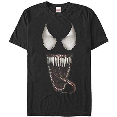 Marvel Unisex Other Venom Mouth Open Organic kortärmad T-shirt, svart, S Marvel Unisex Other Venom Mouth Open Organic kortärmad T-shirt, svart, S