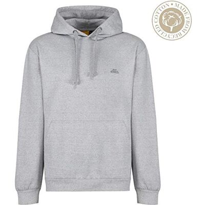 Iron Mountain herr mjuk fleece pullover huvtröja med huva, återvunnet garn miljövänlig topp, ljusgrå, 3XL Iron Mountain herr mjuk fleece pullover huvtröja med huva, återvunnet garn miljövänlig topp, ljusgrå, 3XL