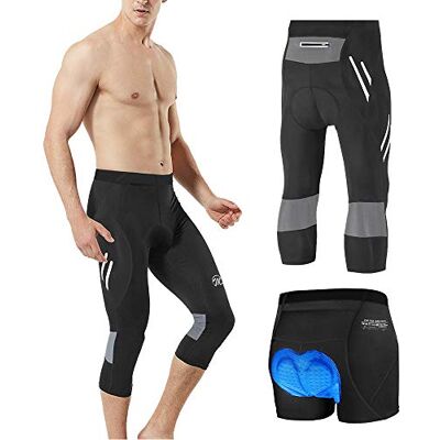 MEETWEE Herr 3/4 cykelbyxor, andningsbara cykelbyxor med 3D Gel quiltad MTB Cykling Långa Byxor MEETWEE Herr 3/4 cykelbyxor, andningsbara cykelbyxor med 3D Gel quiltad MTB Cykling Långa Byxor