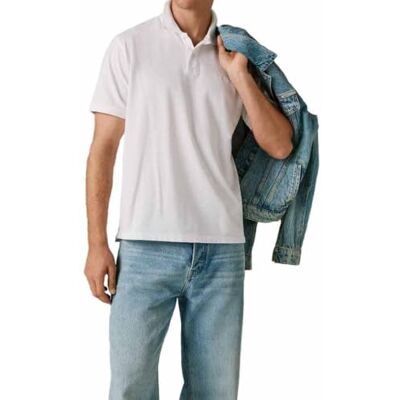 Pepe Jeans herr Oscar Polo, vit (vit), L Pepe Jeans herr Oscar Polo, vit (vit), L
