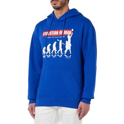 REPUBLIC OF CALIFORNIA "Evolution of Rugby" UXREPCZSW030 Sweatshirt för herr, kunglig, storlek M, Kunglig, S REPUBLIC OF CALIFORNIA "Evolution of Rugby" UXREPCZSW030 Sweatshirt för herr, kunglig, storlek M, Kunglig, S