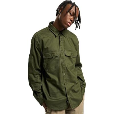 Brandit Flannel skjorta långärmad, oliv, S Brandit Flannel skjorta långärmad, oliv, S