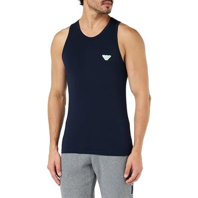 Giorgio Armani glänsande logotypband marin linne, Marin, XL Giorgio Armani glänsande logotypband marin linne, Marin, XL