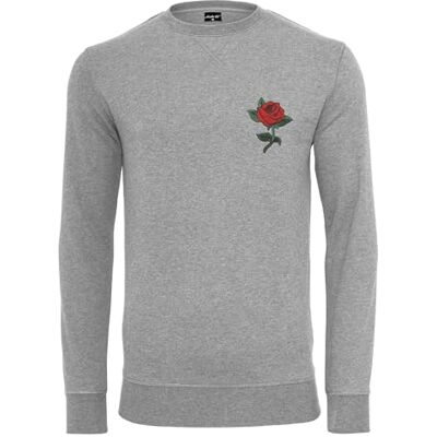 Tee herr Rose Crewneck XS grå, GRÅ, XS Tee herr Rose Crewneck XS grå, GRÅ, XS